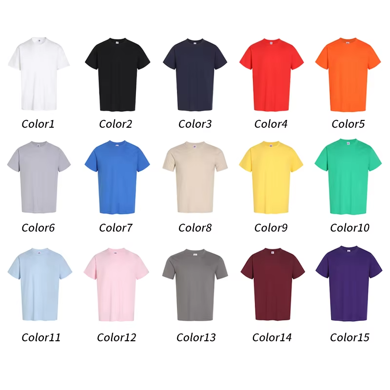 OEM/ODM Wholesale Custom Logo 100% Cotton T shirt For Men Blank Unisex Men's T Shirt Plain Men's T-shirts Print Logo