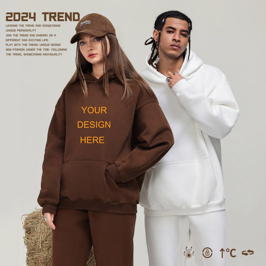 Customteehub Unisex Hoodie Long Sleeve Hooded Pullover Casual Fashion Sweatshirts Drawstring Gym Hooded with Kanga Pocket