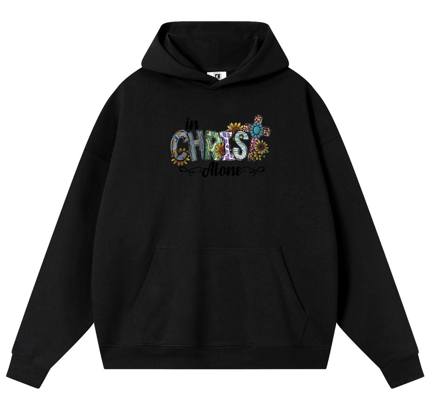 CHRIS Cotton Hooded Collar Pullover Sweatshirts Casual Long Sleeve Shirts