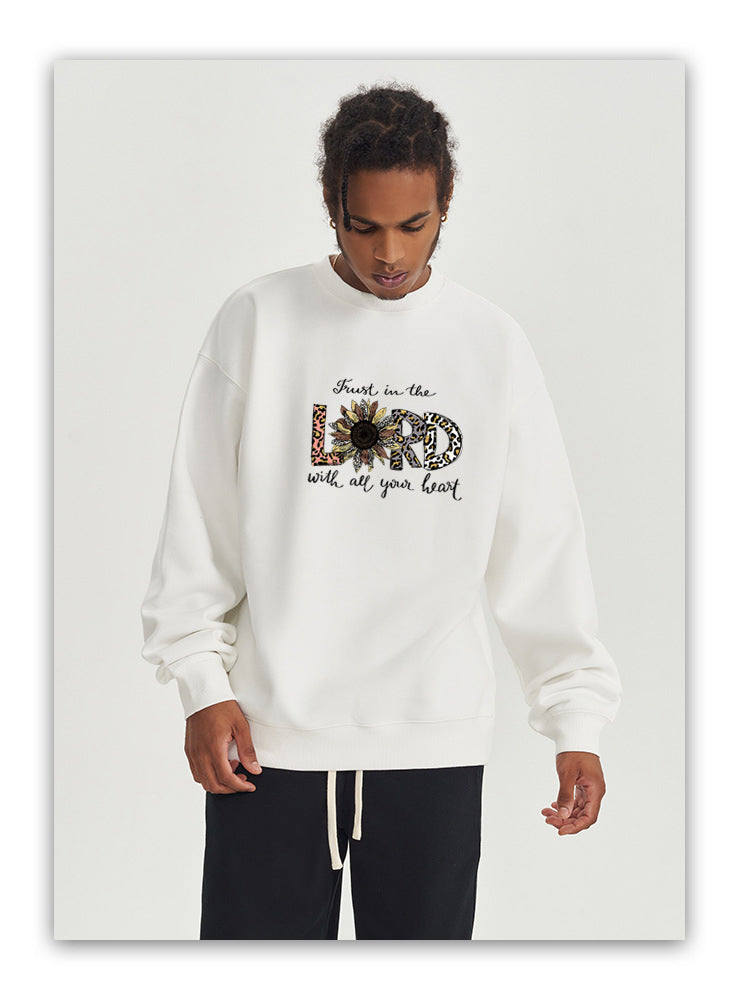 LORD Cotton Crew Neck Hoodies Fleece Pullover Sweatshirts